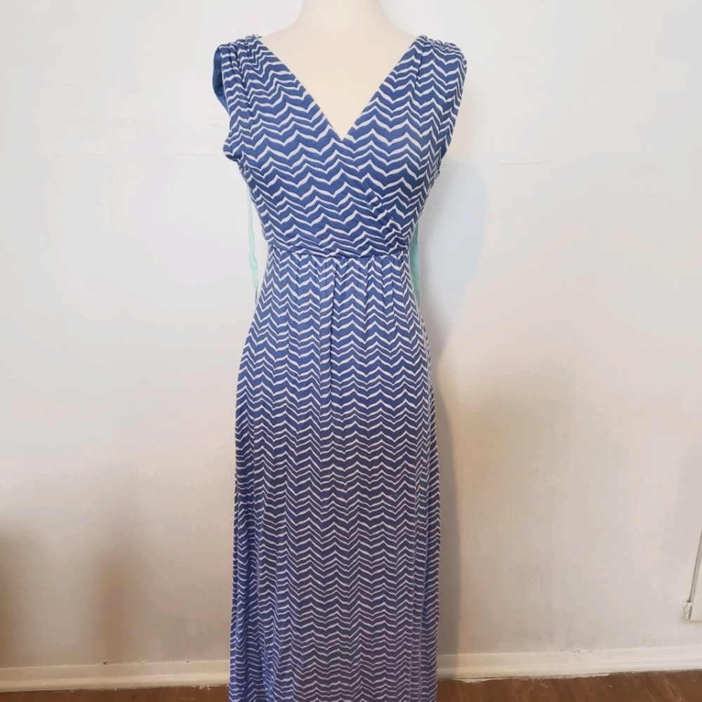 Vineyard Vines Sleeveless Chevron Maxi Dress XXS